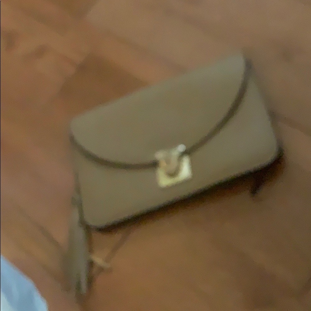 Simple brown leather clutch
